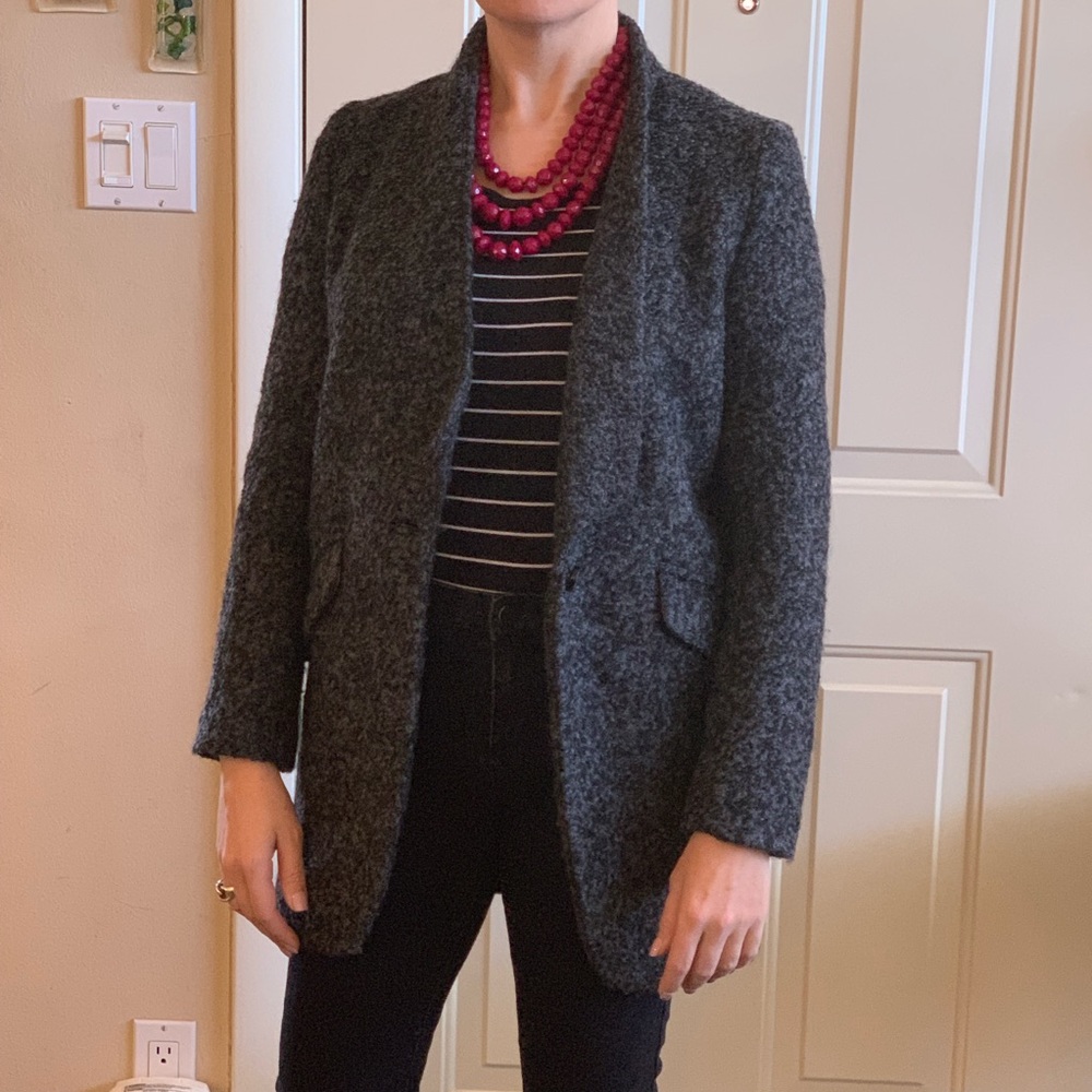 Gray Worsted Wool Jacket - Picture 6 of 7